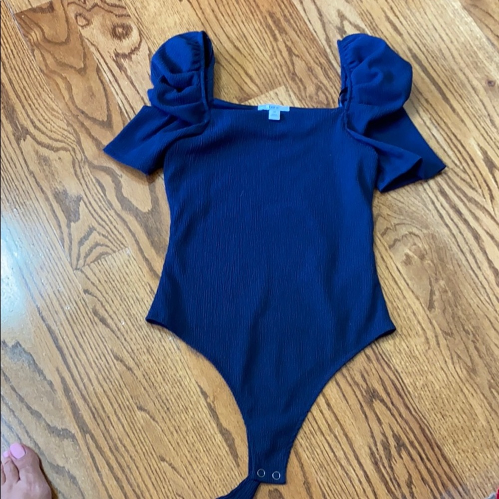 Bar III Navy bodysuit